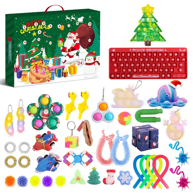 Kids Fidget Toys 2022 Advent Calendar | Advent Calendar Fidget Toys  Christmas - 2023 - Aliexpress