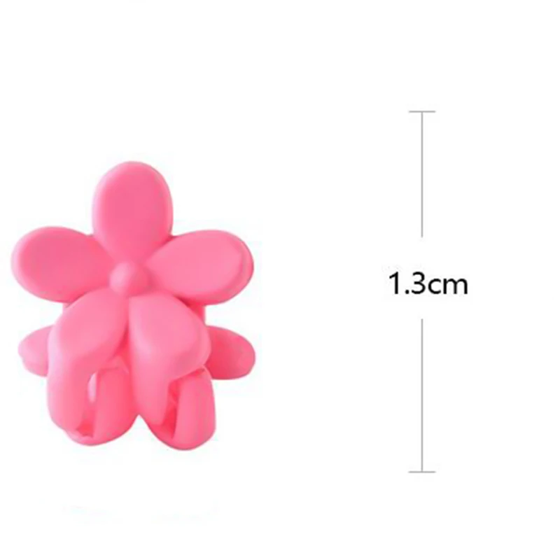 New Fashion Baby Girls Small Hair Claw Cute Candy Color Mixed Flower Hair Jaw Clip Children Hairpin Hair Accessories