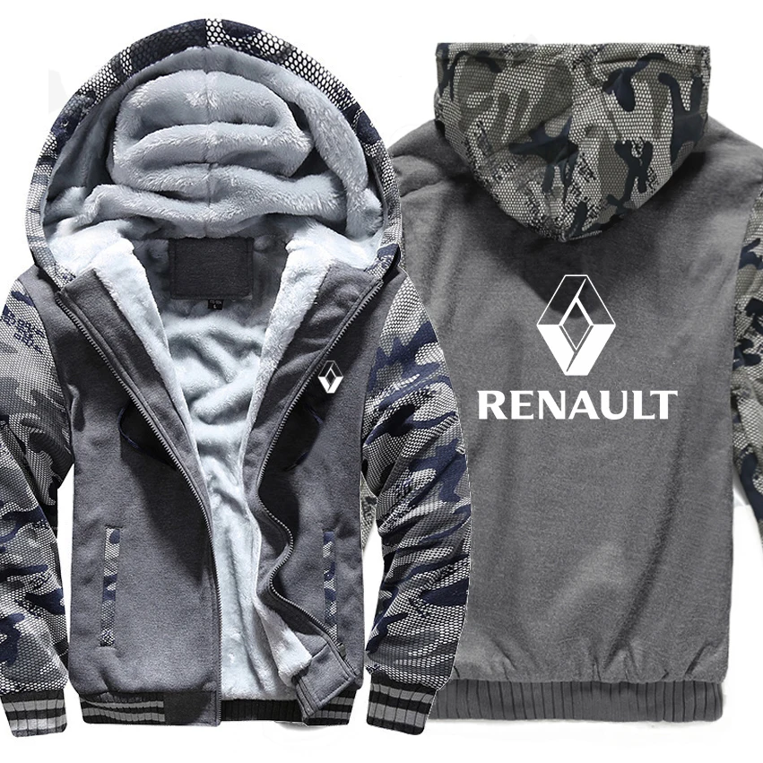 As picture Renault толстовки зимние камуфляжные рукава куртки мужские флисовые Renault свитера с логотипами - Цвет: As picture