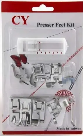 Günstig 11PCS PRESSER FÜßE # 5011L C FÜR LOW SHANK SNAP MASCHINE Babylock Bernina 8er Brother