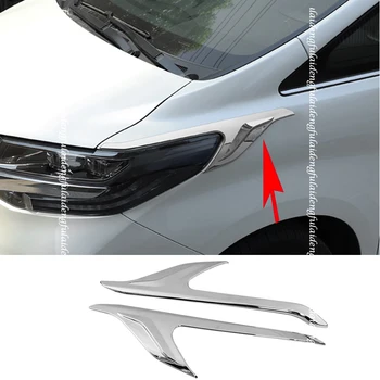 

2pcs For Toyota Alphard 2016-2019 ABS Chrome Headlight Cover Eyebrows Eyelid Eye Lid Brow Car Styling Accessories