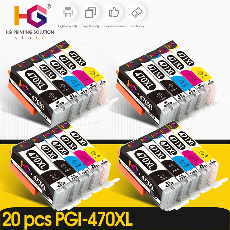 

PGI-470 CLI-471 Ink Cartridge For Canon PIXMA MG6840 MG5740 MG6840 MG5740 TS6040 TS5040 Compatible Printer Ink
