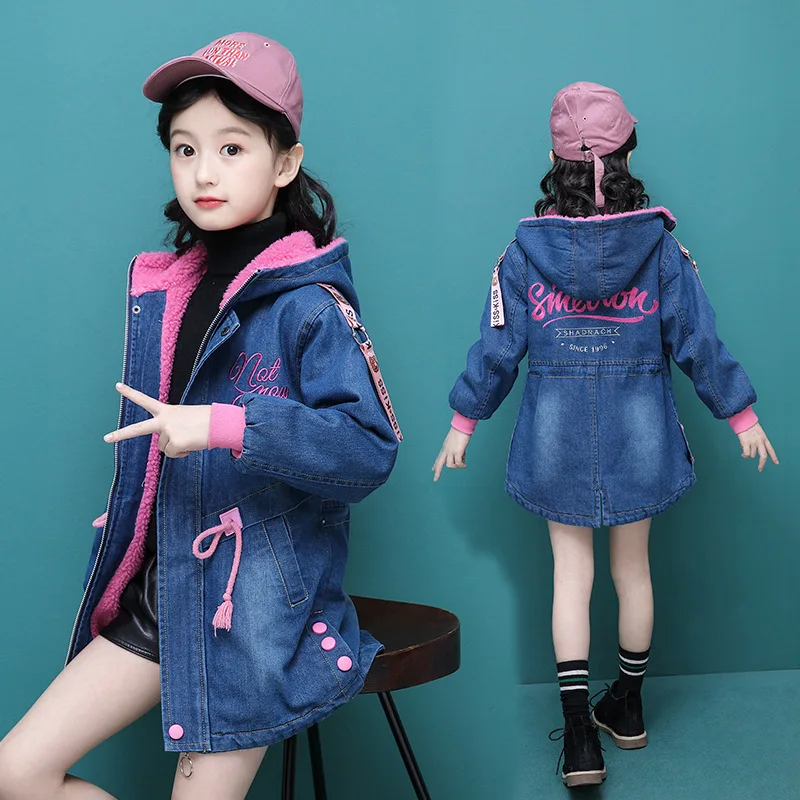 

Girls plus Velvet Jacket 2019 New Style Autumn And Winter Western Style Big Boy Cowboy Berber Fleece Thick Children Versatile Co