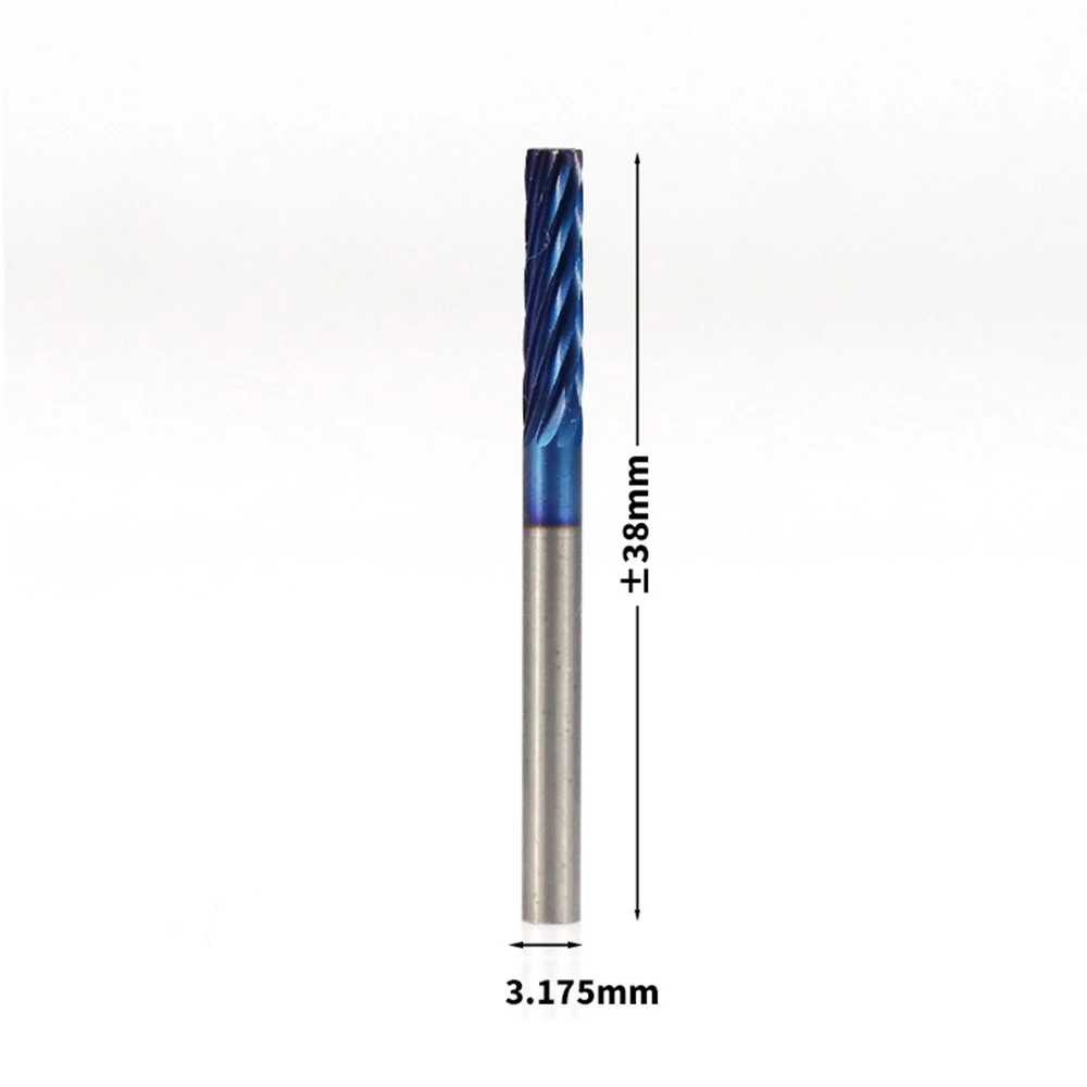 

Carbide Rotary Drill Bit Blue Nano-Coated Single Double Flute Tool 20pcs/Set Suitable For More Complex Working Environments