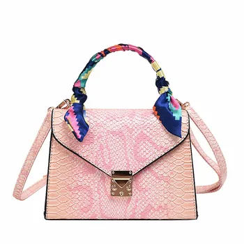 

Snake Pattern Bags for Women Vintage Shoulder Bag pattern Quality Casual PU Leather Messenger Bag Big Tote Style Bag
