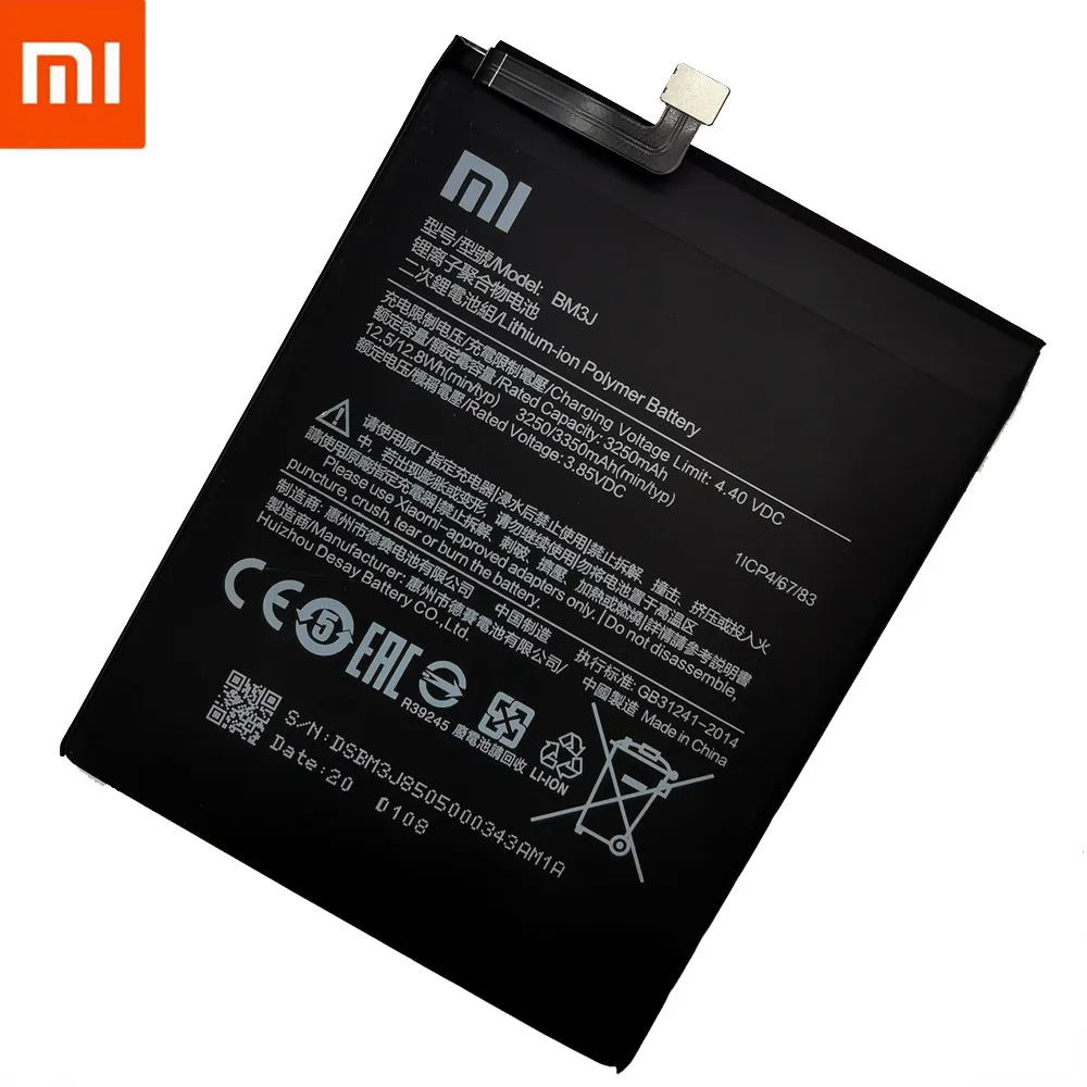 Xiao mi 100% Оригинальная батарея BM3J 3350mAh для Xiaomi 8 Lite MI8 высокое качество сменные