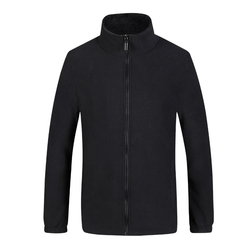 

2019 Autumn And Winter New Style Fleece Men's Thick Fleece Stand Collar Hoodie Warm Pyjamas Polar Fleece Jacket