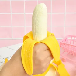 Simulation de décompression de banane, jouets pour enfants, épluchage de bananes pour évacuer les fruits 