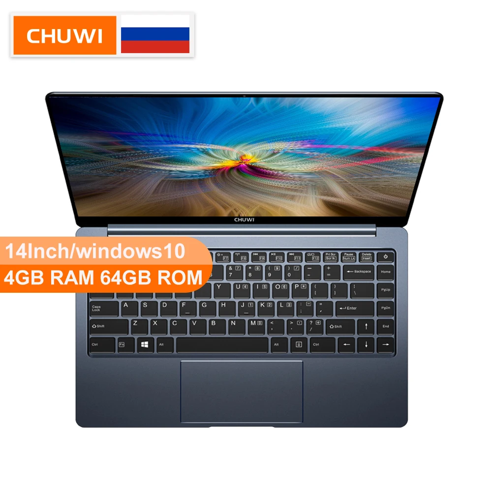 Продажа CHUWI Оригинальный LapBook Pro 14 дюймов 4 ядра Windows10 intel Gemini Lake, N4100 4 Гб RAM 64 Гб ROM Micro HDMI 2.0 ноутбук