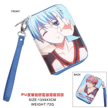 

Colorful Anime Kuroko no Basket PU Short Wallet Sunspot Basketball Kuroko Tetsuya Kagami Taiga Coin Purse