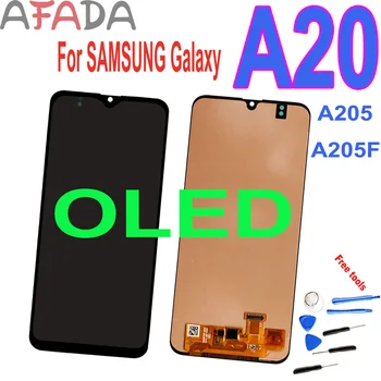 

AAA+ OLED For Samsung A20 LCD screen display with touch assembly A205 A205F SM-A205F A205FN LCD Display Touch Screen Assembly