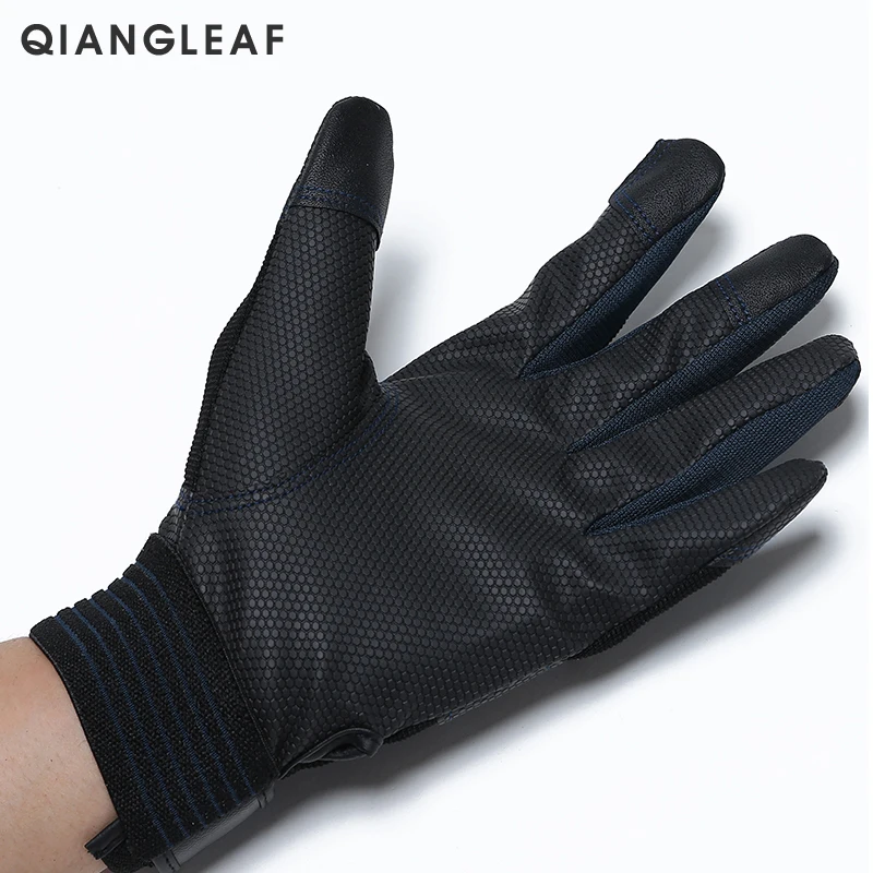 QIANGLEAF Брендовые мужские рабочие перчатки для сада, защитные перчатки, модные спортивные перчатки высокого качества для вождения 3052