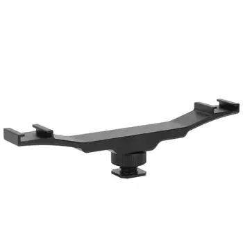 

High Quality Double End Cold Shoe Mount Bracket Extension Rod for Camera Flash Fill Light Microphone Holder