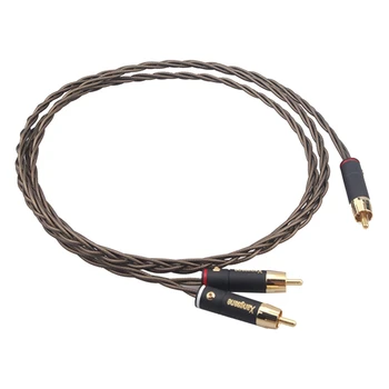 

Xangsane 1RCA-2RCA Odin Subwoofer Line 1-To-2 Signal Line Suitable for CD Player, DVD Player, o, Power Amplifier