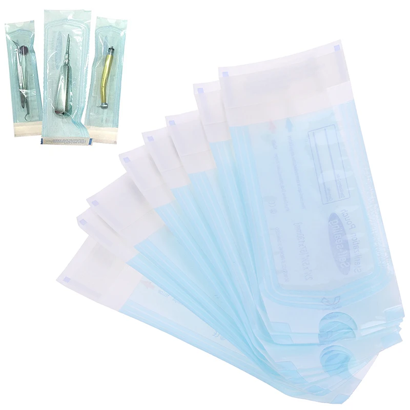 Self-sealing Sterilization Pouches Bags Medical-grade Disposable 200pcs/box Tattoo Nail Accessories Supplies nail art tools disposable manicure bags disposable nail art bags