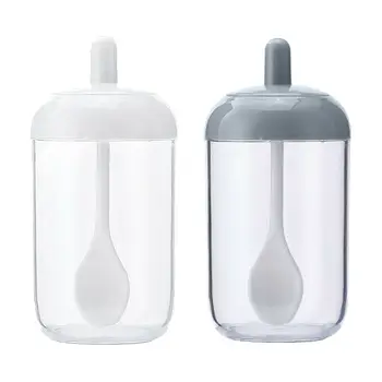 

2Pcs Kitchen Seasoning Box Spice Jar Condiment Pepper Salt Storage Container Spice Jars Kitchen Seasoning Tools