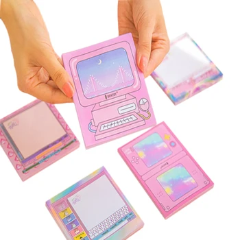 

10packs/lot cute Time machine computer design message notes Tips sticky notes