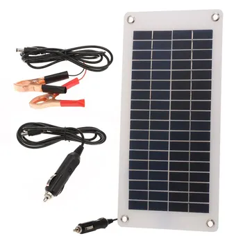 

8.5W/12V Solar Car Battery Charger Maintainer With Cigarette Lighter Semi-flexible Portable Solar Power Panel Trickle Charging