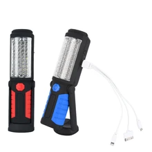 Перезаряжаемый флэш-светильник s фонарь es светодиодный фонарик USB фонарь рабочий светильник лампа для кемпинга со встроенным аккумулятором магнитный крючок