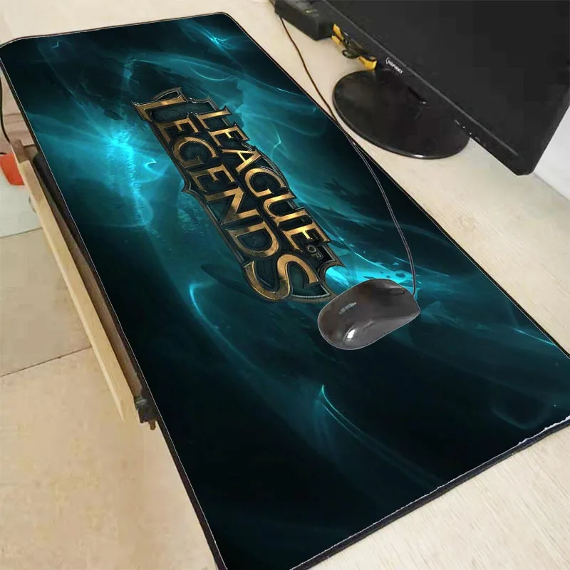 League of Legends Мышь коврик с обработанным краем для мышь Notbook компьютер большой 90x40 см