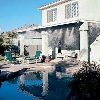 

TOP!-6M Hose Mist Nebulizer Outdoor Garden Misting Atomizing Spray Cooling Suit Nozzle Sprinkler Watering Kits System