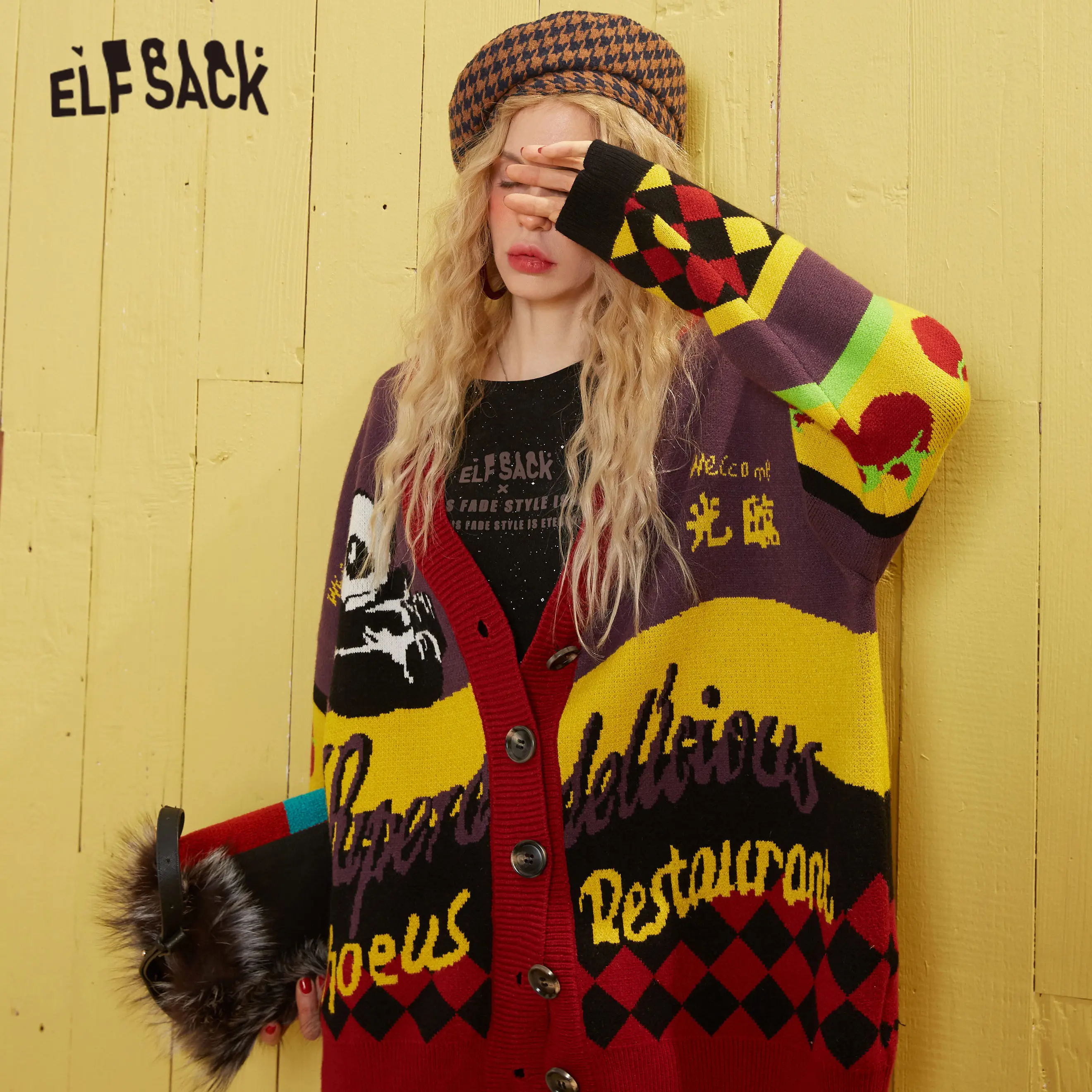 US $29.9 35% OFF|ELFSACK Yellow Colorblock Single Button Knit Cardigan Women Sweaters 2020 Spring Korean Geometric Long Sleeve Ladies Daily Top| | US $29.9 35% OFF|ELFSACK Yellow Colorblock Single Button Knit Cardigan Women Sweaters 2020 Spring Korean Geometric Long Sleeve Ladies Daily Top| |