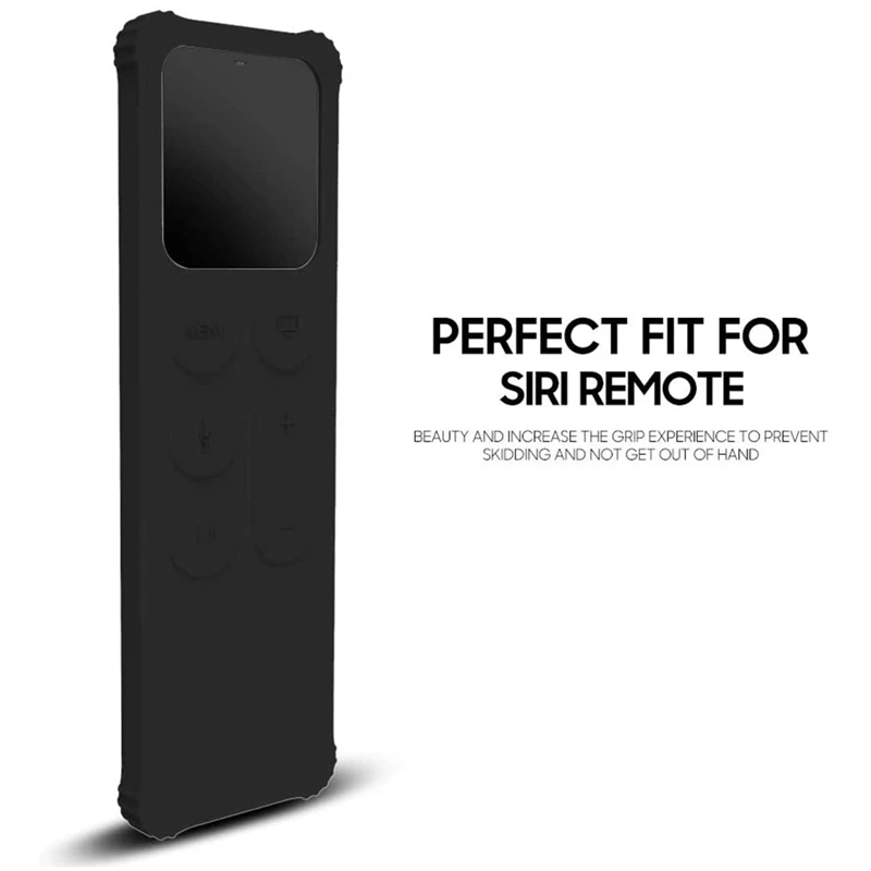Remote Case And TV Box Protective Case For Apple TV 4K 5Th / 4Th-[Anti Slip] Shock Proof Silicone Cover For Apple