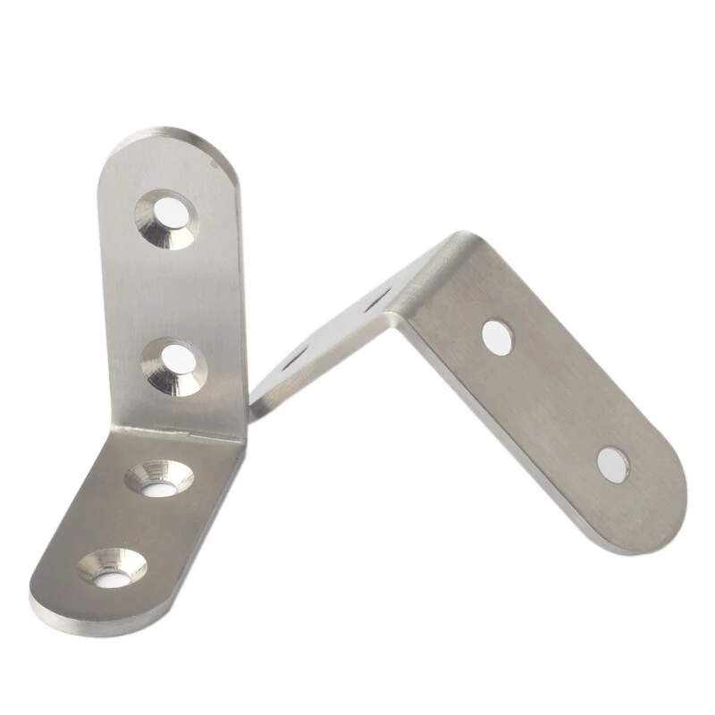 

10pcs Angle Bracket Joint Shelf Support L Shape Stainless Steels Connection