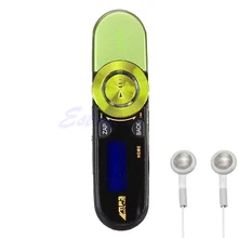 USB lcd экран 16 Гб Поддержка Flash TF MP3 музыкальный плеер fm-радио+ наушники D08A