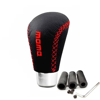

Universal MT PU Leather MOMO Manual Gear Shift Knob Gearshift Shifter Stick Lever Headball Pen ARM for Volkswagen