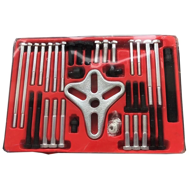 

46 pcs Steering Wheel Pulling Set ,harmonic balancer puller set Flywheel Remover, Crankshaft Pulley Removal, puller set