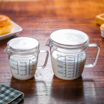 

Glass Measuring Cup Scale Cup High Temperature Resistant Glass Milk Cup