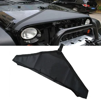 

Chuang Qian Car Mask T-Style Front Hood Cover Bra Engine Protector For Jeep Wrangler JK 2007-