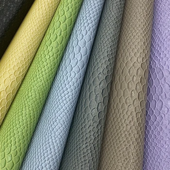 

28 Matte Solid Colors Crocodile Texture Embossed PU Vinyl Faux Leather Fabric Sheet for Shoe/Bag/Wallet/Earring/DIY Accessories