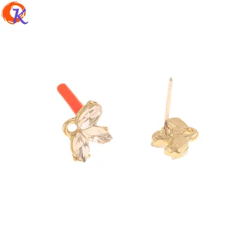 

Cordial Design 50Pcs 9*13MM Jewelry Accessories/Hand Made/Rhinestone Earrings Stud/Soft Pin/DIY Making/Earring Findings