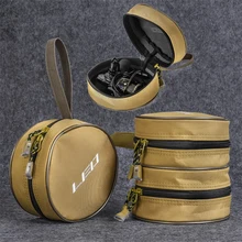 Холщовая круглая сумка для рыболовных колес аксессуары для рыболовных снастей маленькие Рыболовные Инструменты сумка для хранения однослойный двухслойный набор инструментов