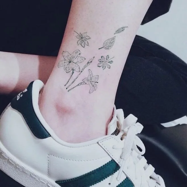 Зеленый лист папоротника, растение, большая временная татуировка, стикер, водонепроницаемый цветок для женщин, девочек, мужчин, мальчиков, макияж, поддельные татуировки, 15X11 см