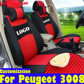 

CARTAILOR custom fit cover seat car protector for peugeot 3008 seat covers cars interior accessories mesh car seat cover set