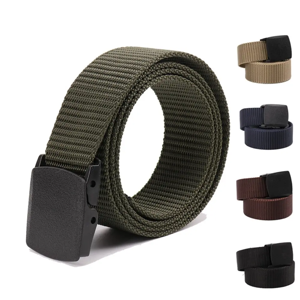 

Men's Belt Nylon Fabric Belt Military Outdoor Tactical Belt Army Style Cinturon Male Belts For Men Luxury Ceinture Tissu Homme