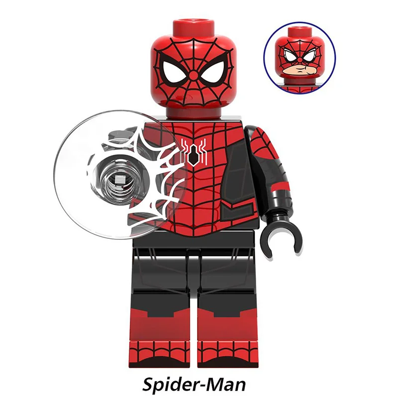 Для героев Marvel Человек-паук Веном Железный человек Mysterio Черная пантера гидро-человек Фигурки Дэдпул строительные блоки игрушки для детей - Цвет: Темно-серый