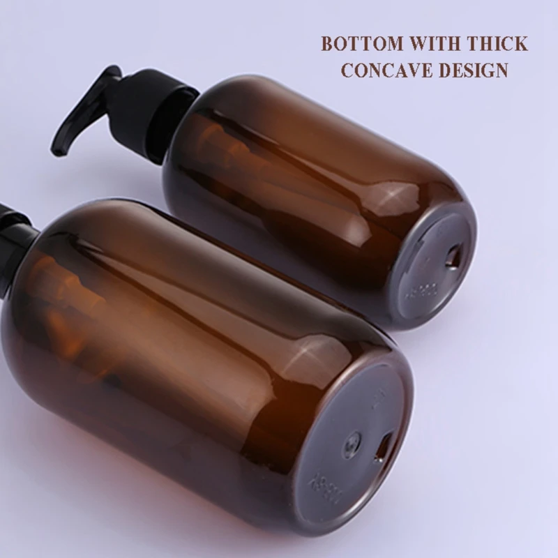 Brown Plastic Refillable Shampoo Bottles Empty Soap Dispenser Jars For Shampoo Pressed Pump Bottle Shower Gel Lotion Containers soap dispenser hand sanitizer dispenser refillable bottle soap dispenser bottle foaming soap dispenser refillable plastic bottles plastic lotion bottle