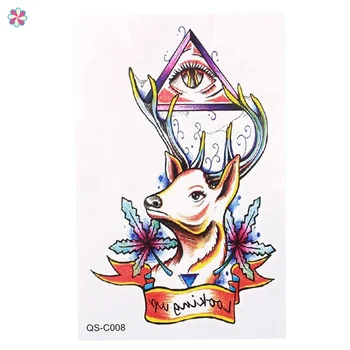

3d Waterproof Arm Temporary Tattoo Diy Disposable Geometric Tattoo Stickers