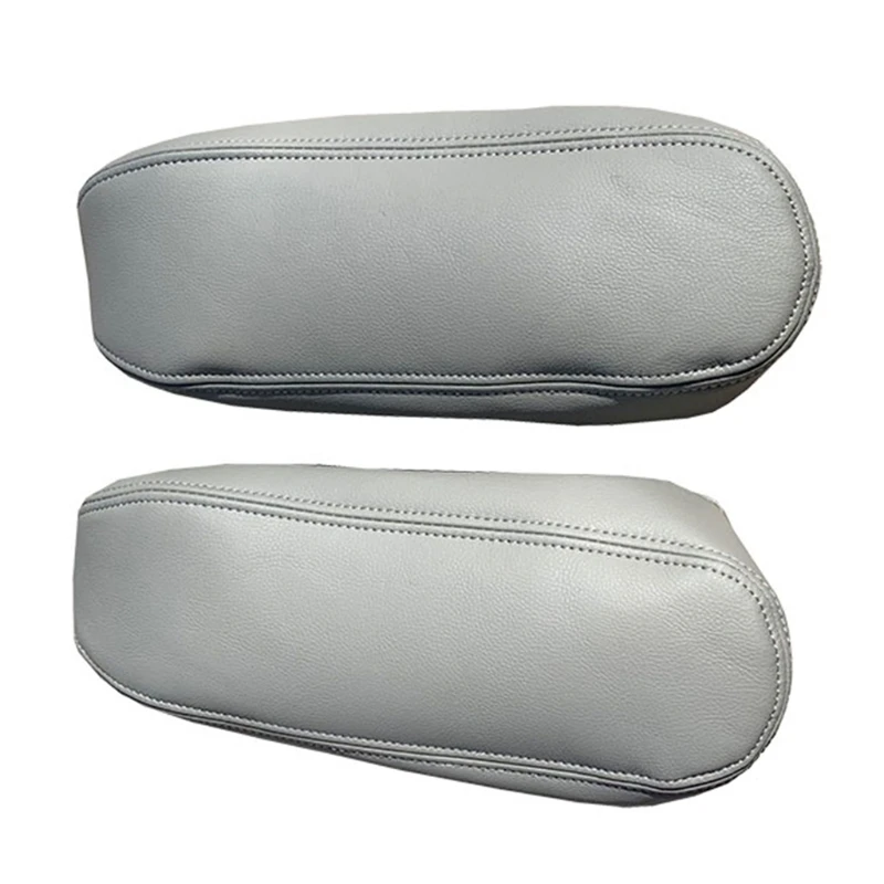 Microfiber Leather Seat Armrest Cover Handle Decor Cover Protection Fit for Ford F250 F350 XTL 1999-2007
