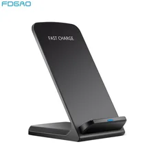 10 Вт Qi Беспроводная зарядная подставка для iPhone 11 Pro X XS Max XR 8 QC 3,0 быстрая Беспроводная зарядная док-станция для samsung S9 S10+ Note 9 8