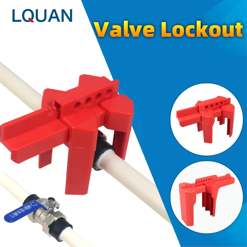 Large-sized Adjustable Ball Valve Lockout Prinzing Tap Water Pipeline Valve LOTO  Devices