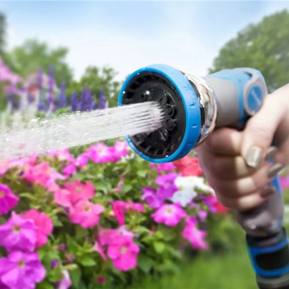 Water Sprayer Garden Watering Tool 10 Modes Adjustable Hose Nozzle Gun Flower Plant Irrigation Gardening Supplies | Дом и сад