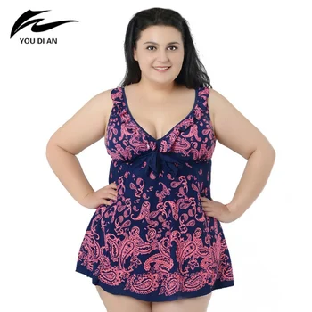 

Sexy Print Summer Dress One Piece Swimsuit Swimwear Female Bathing Suit Plus Size 4XL-8XL Beach Wear New Arrival 2019