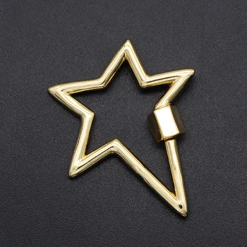 

3pcs/lot 34mm Star Spiral Lock Hook diy Jewelry Clasp Wholesale Factory Sale Necklace Making Locks Fashion Jewellery Locks