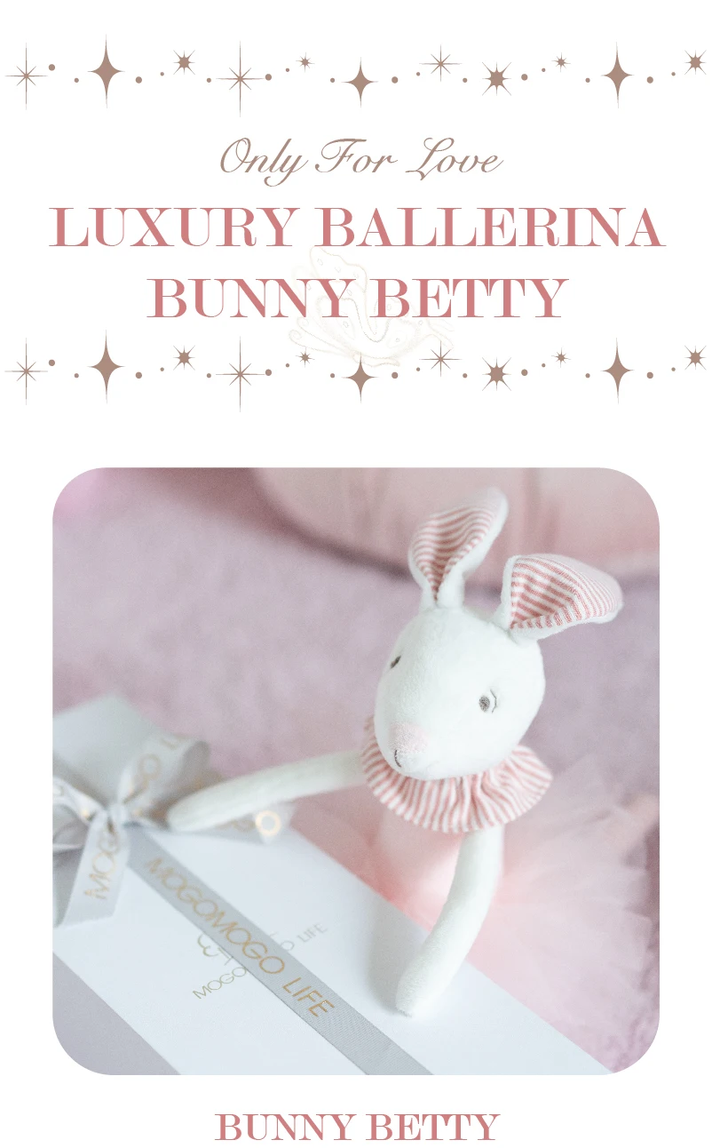 Plush Toys Ballerina Bunny Toy For Girl Bunny Doll Rabbit Toy for baby Soft Toys Princess MOGO Luxury Handmade With Nice TUTU