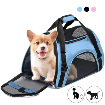 

Small Medium Dog Carrier Cat Comfortable Durable Pet Transport Backpack Small Pet Foldable Travel Carrying Dog Ventilated Bag